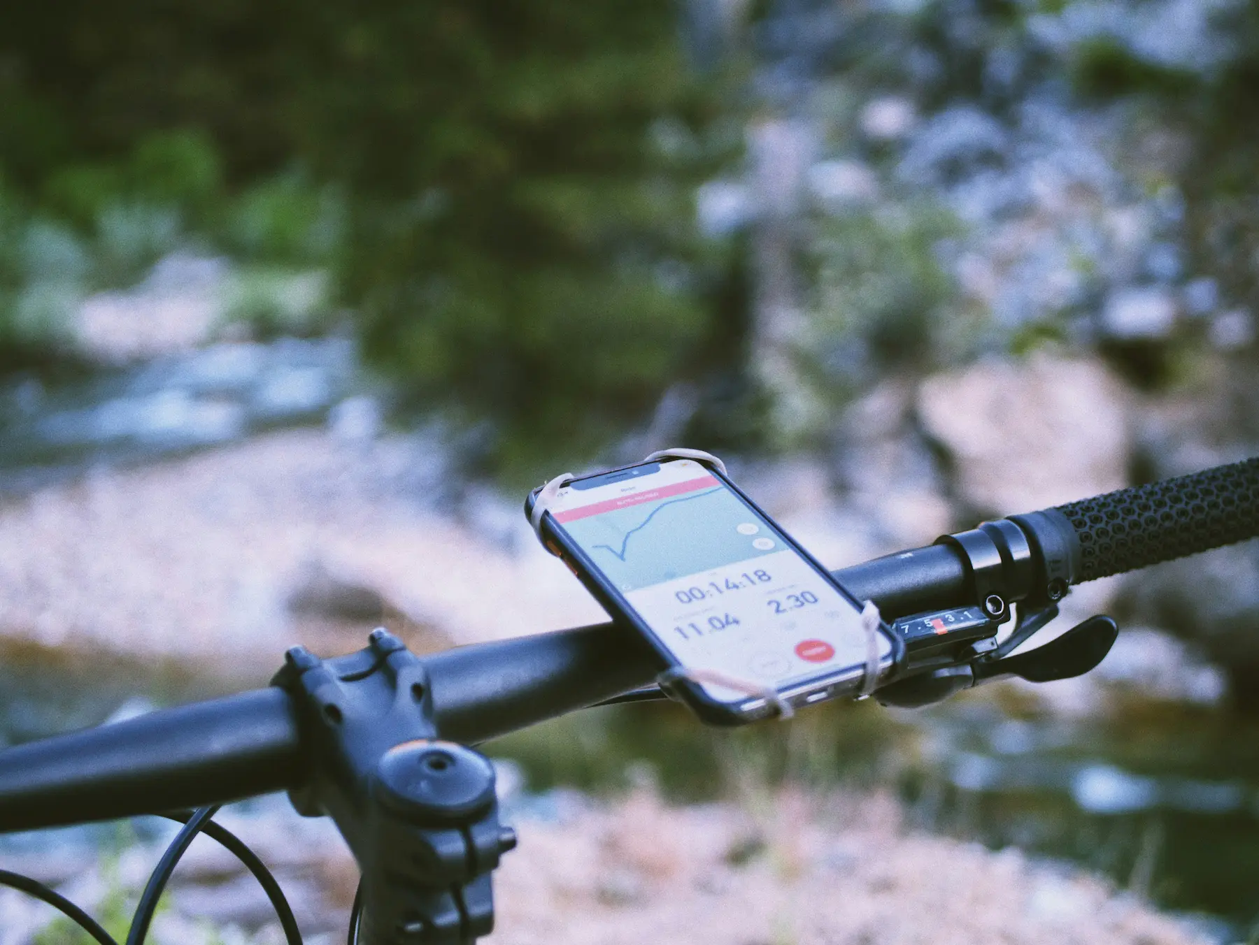 Support smartphone pour vélo en ville