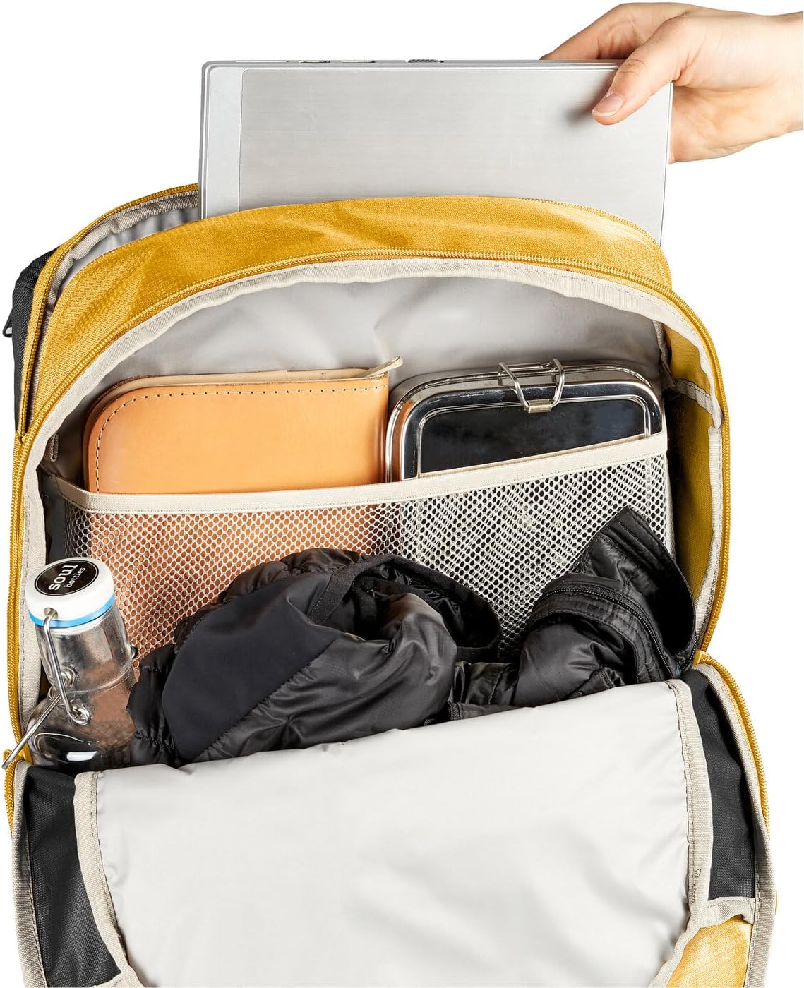 Vaude Cycle 28 II vue intérieure compartiment PC 15,6 pouces