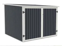Abri vélo NIKI acier galvanisé gris anthracite 4 m²