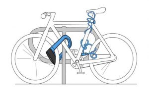 attacher vélo cadre roue arrière point fixe