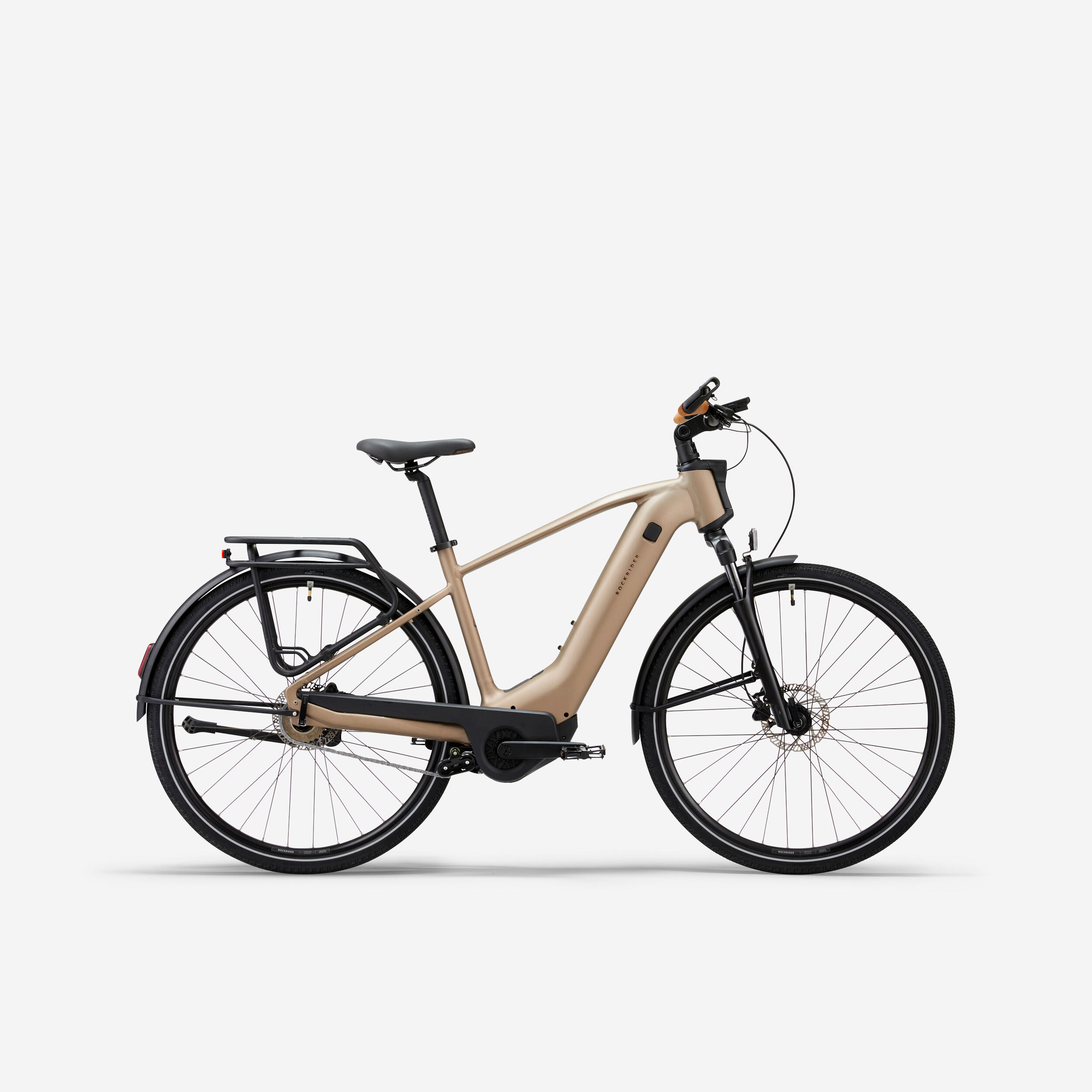 VTC électrique Rockrider E-ACTV 900 Decathlon, cadre haut