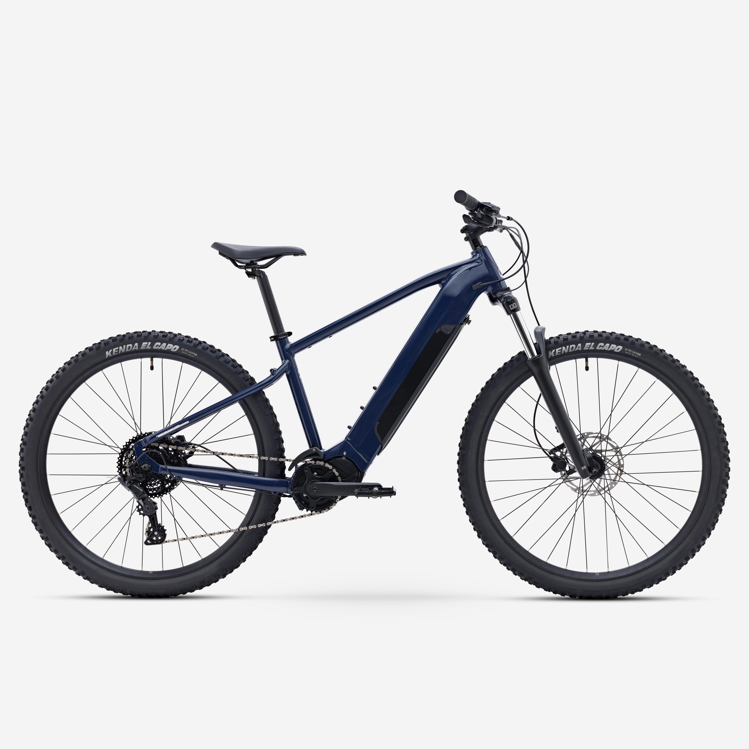 VTT électrique Rockrider E-EXPL 140 à moteur central, alternative au Duotts C29 Max
